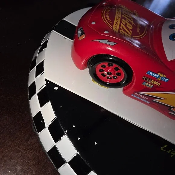 Disney Pixar Cars Lightning McQueen Table Lamp Red Race Car Kids Decor BOT-RW120 - Picture 5 of 5